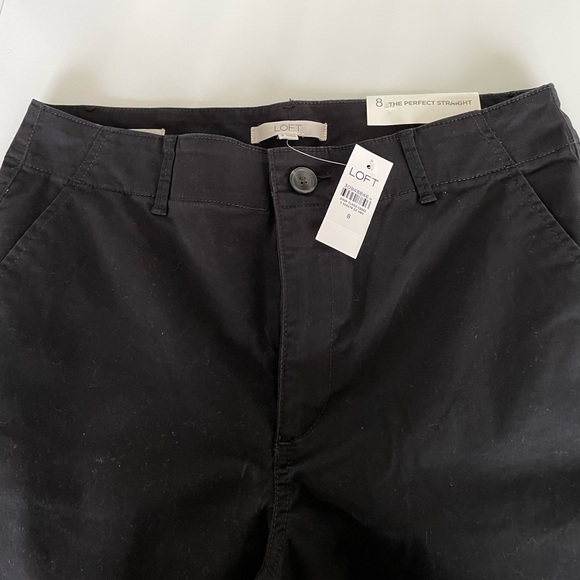 Loft perfect straight pant washed twill - Picture 4 of 6